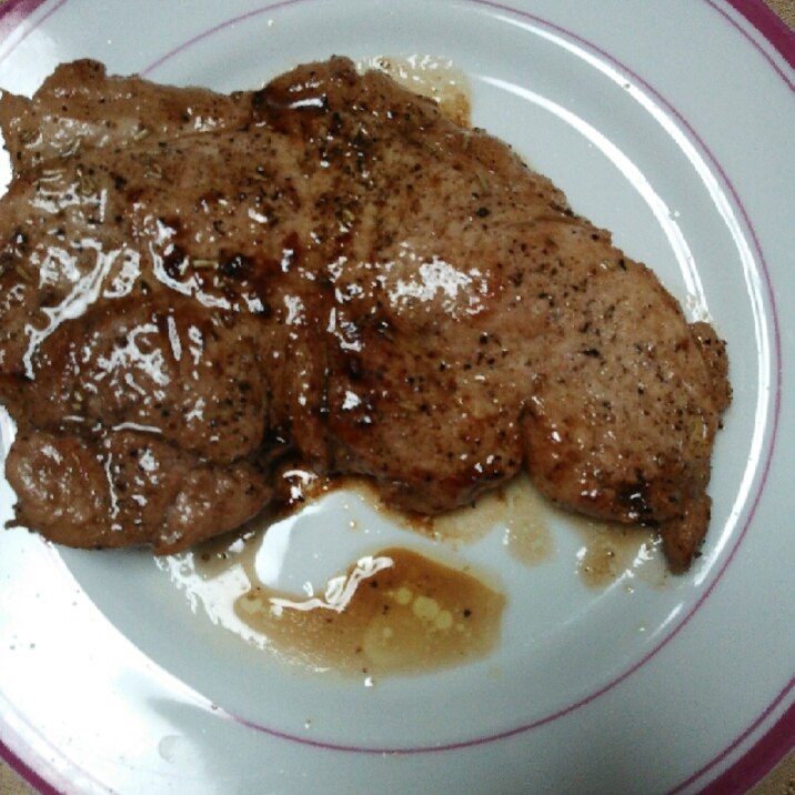 豚肉の赤ワインソテー